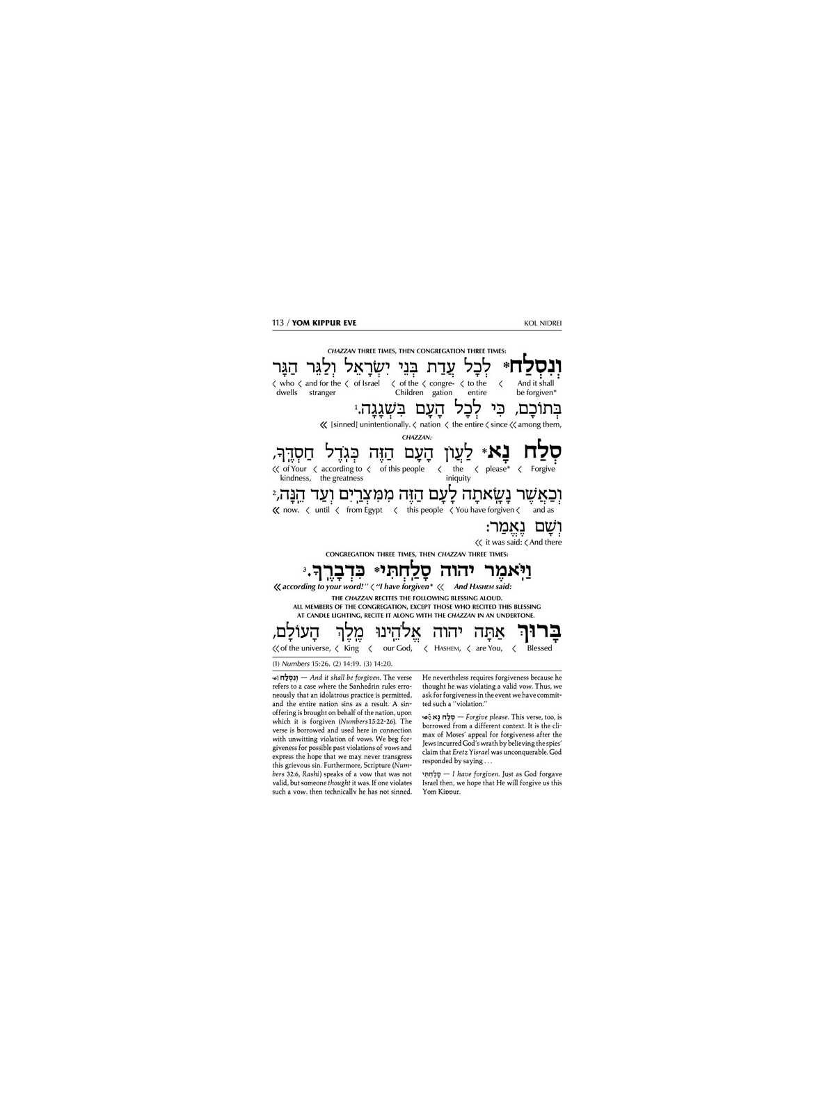 Interlinear Machzor: Yom Kippur Sefard Full Size | Books | Judaica