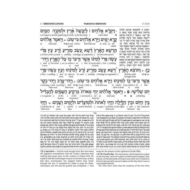 Interlinear Chumash Vol 1: Bereishis / Genesis | Books | Judaica
