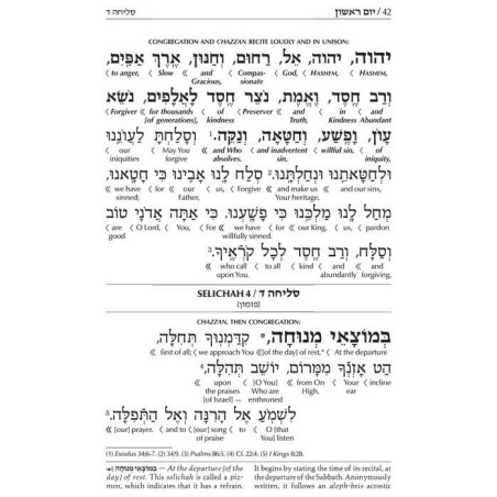 Interlinear Selichos: Full Size Nusach Lita Ashken | Books | Judaica