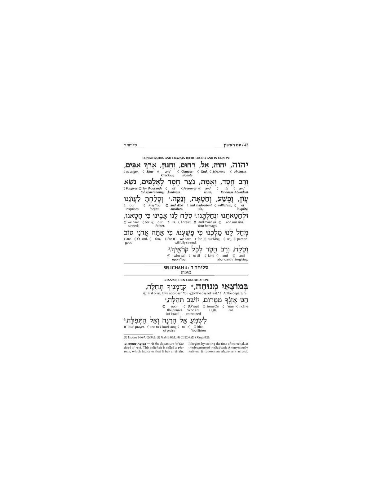 Interlinear Selichos: Full Size Nusach Lita Ashken | Books | Judaica