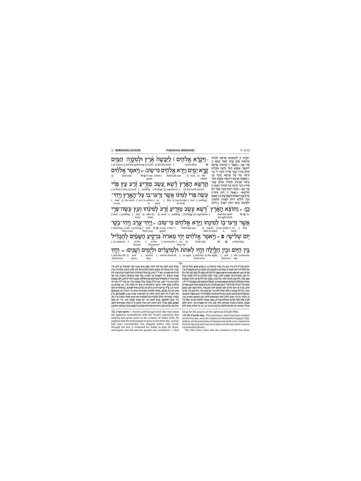 Schottenstein Ed Interlinear Chumash Complete in 1 | Books | Judaica