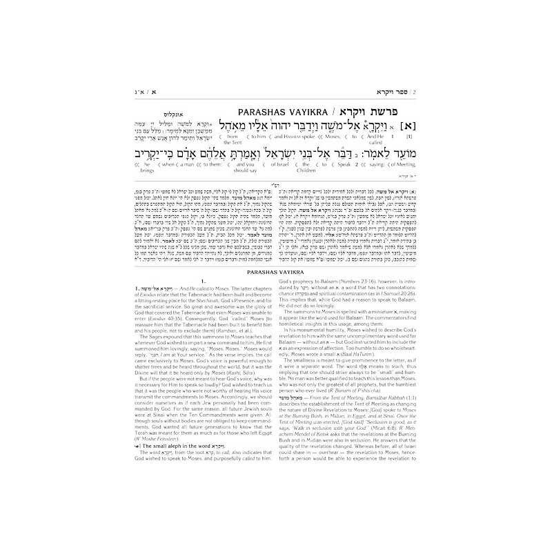 Schottenstein Ed Interlinear Chumash Vol 3: Vayikr | Books | Judaica