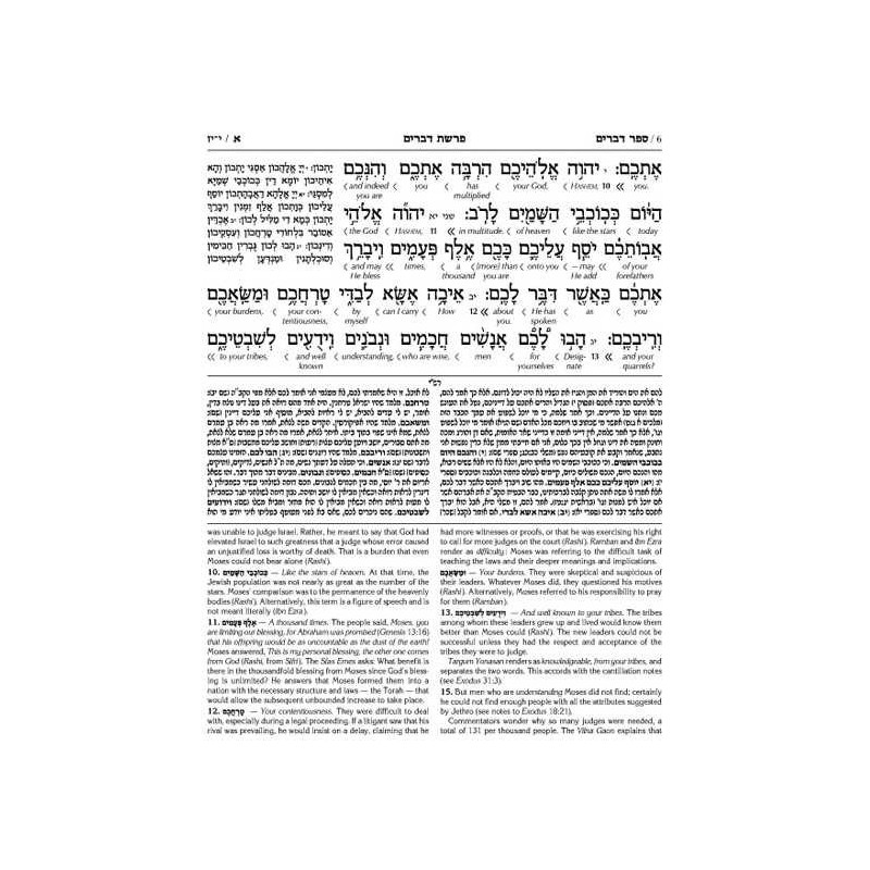 Schottenstein Ed Interlinear Chumash Vol 5: Devari | Books | Judaica
