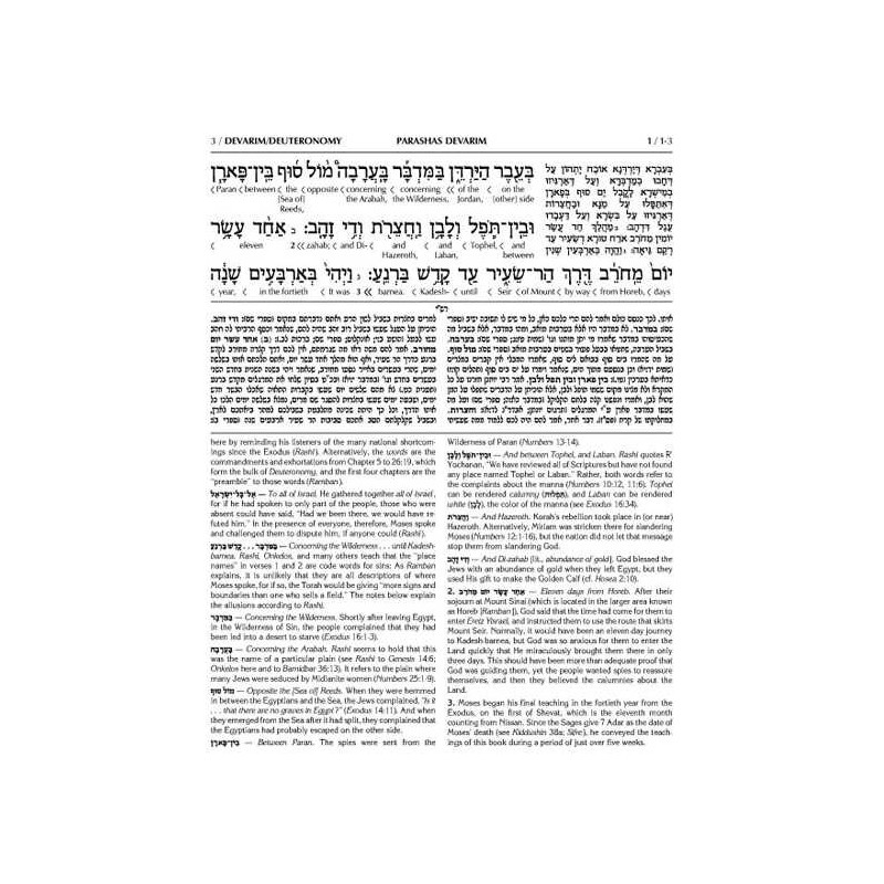 Schottenstein Ed Interlinear Chumash Vol 5: Devari | Books | Judaica