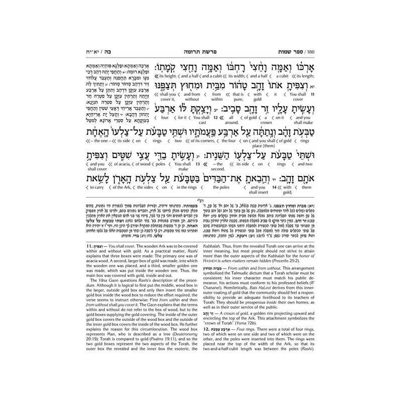 Schottenstein Ed Interlinear Chumash Vol 2: Shemos | Books | Judaica