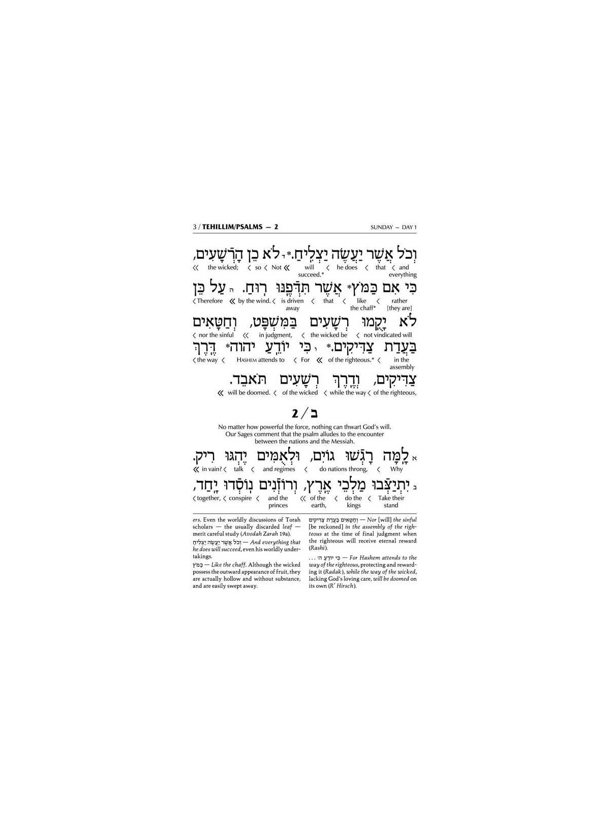 Interlinear Tehillim / Psalms Pocket Size, Hard Co | Books | Judaica