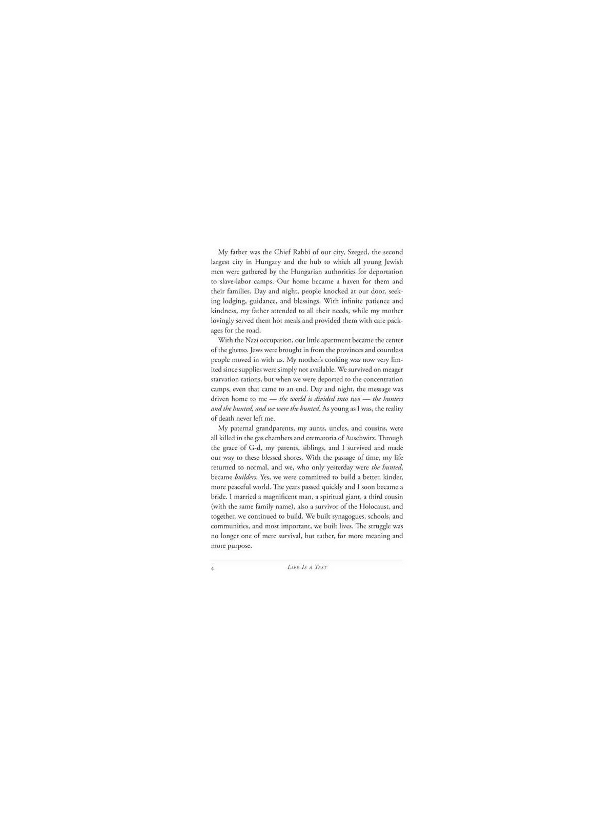 Life Is A Test - Hardcover | Books | Judaica