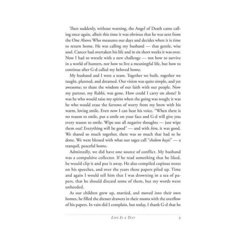 Life Is A Test - Hardcover | Books | Judaica