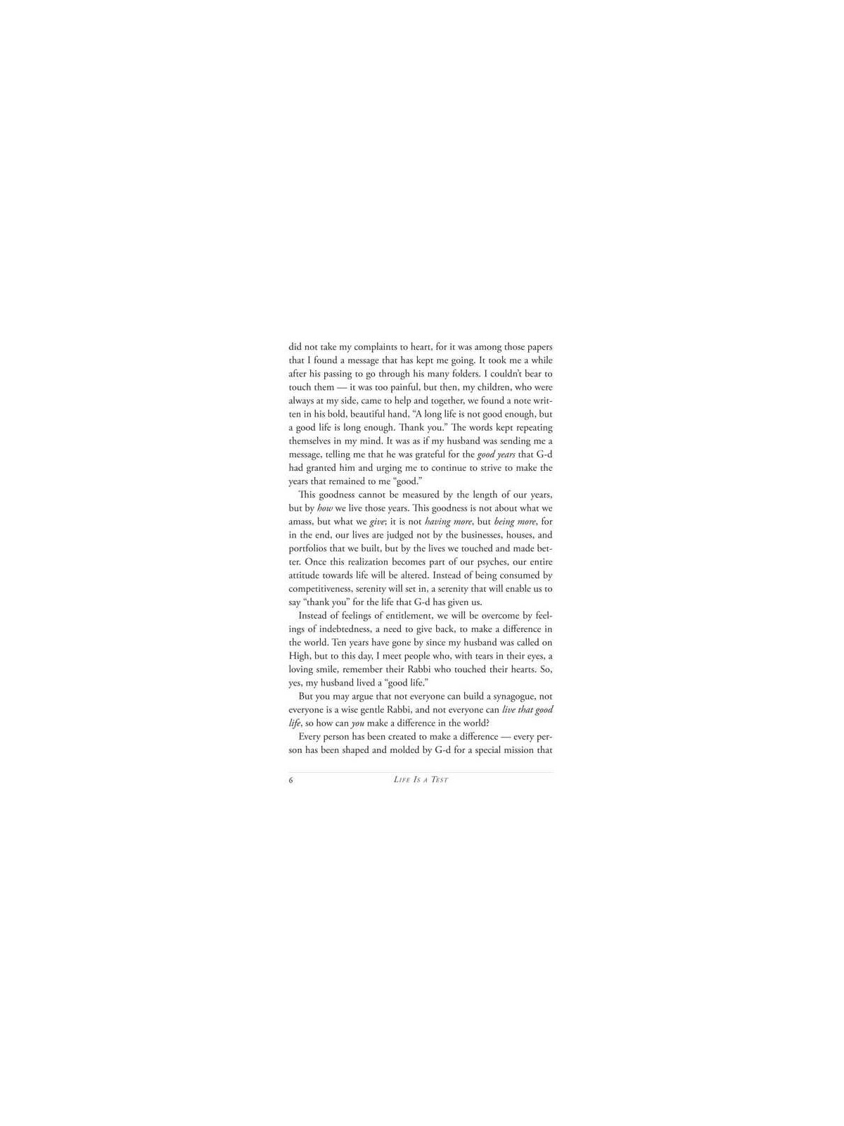 Life Is A Test - Hardcover | Books | Judaica