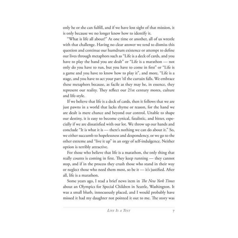 Life Is A Test - Hardcover | Books | Judaica