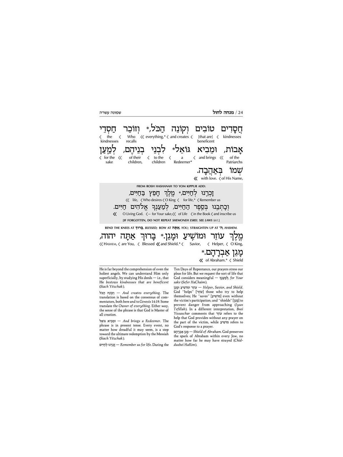 Interlinear Sabbath & Festivals Siddur Pocket Size | Books | Judaica