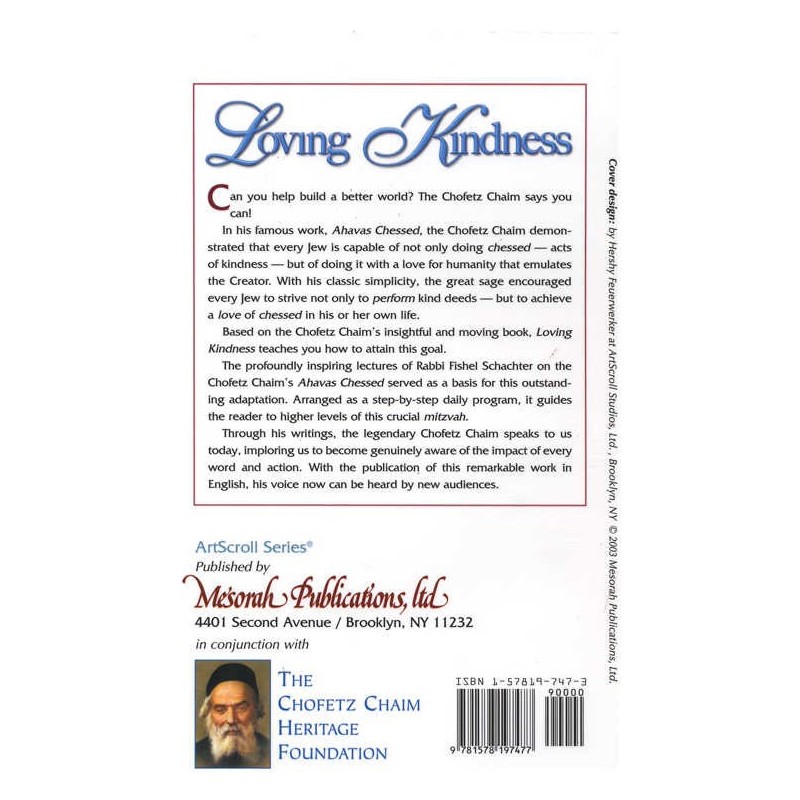 Chofetz Chaim: Loving Kindness - Pocket Size Hardc | Books | Judaica