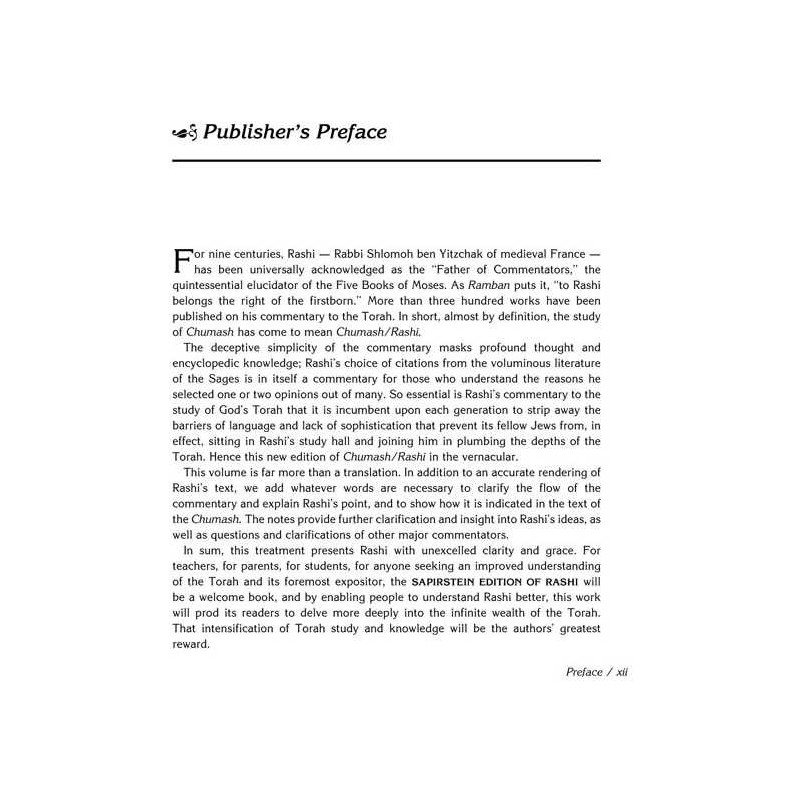 Sapirstein Edition Rashi - 3 - Vayikra - Student S | Books | Judaica