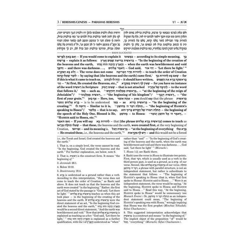 Sapirstein Edition Rashi - Full - Size - 5 Volume  | Books | Judaica