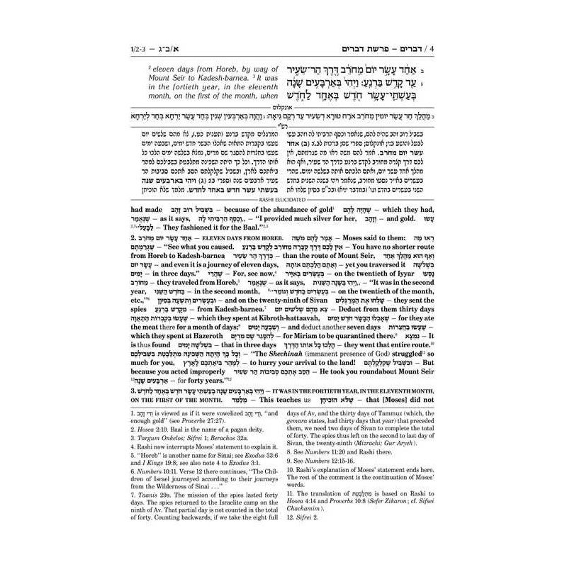 Sapirstein Edition Rashi - 5 - Devarim - Student S | Books | Judaica