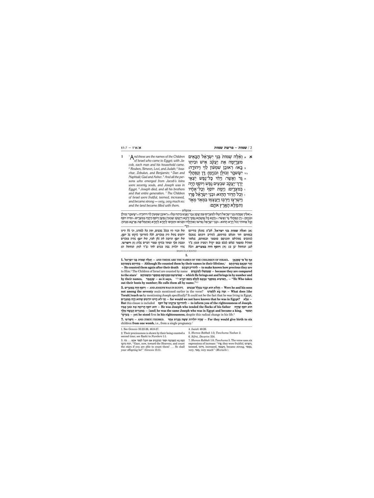 Sapirstein Edition Rashi - 2 - Shemos - Student Si | Books | Judaica