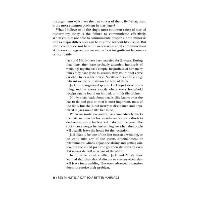 Ten Minutes a Day to a Better Marriage - Hardcover | Books | Judaica