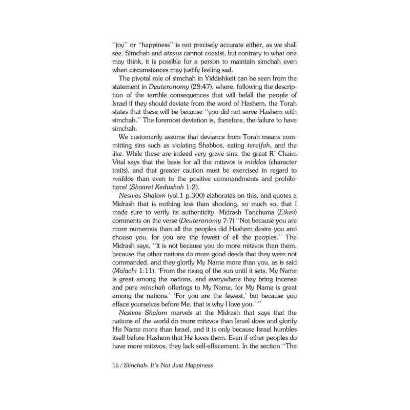 Simchah - It's Not Just Happiness - Hardcover | Books | Judaica