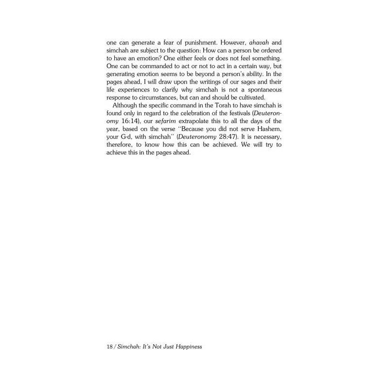 Simchah - It's Not Just Happiness - Hardcover | Books | Judaica