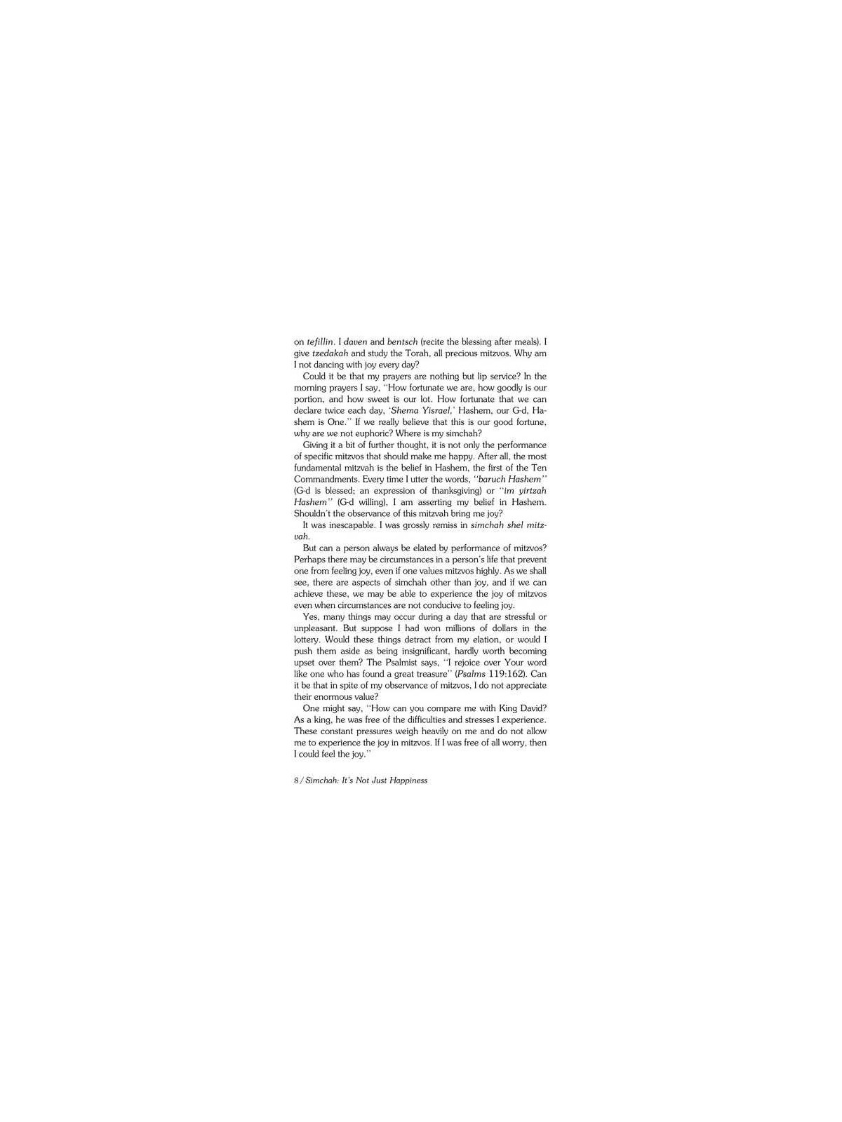 Simchah - It's Not Just Happiness - Hardcover | Books | Judaica
