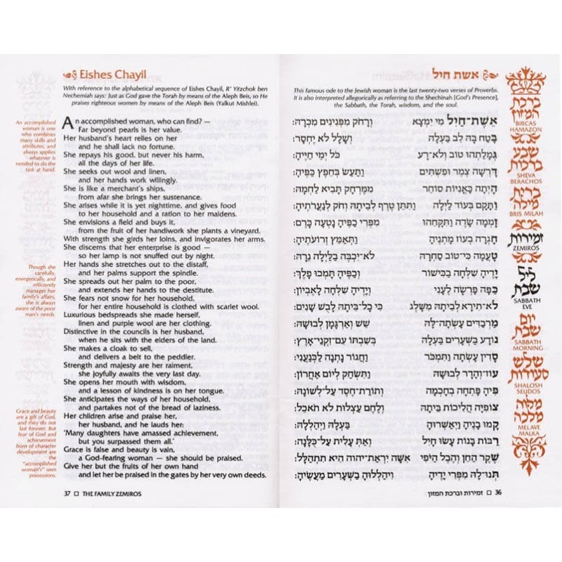 The Family Zemiros - White Cover Paperback | Books | Judaica