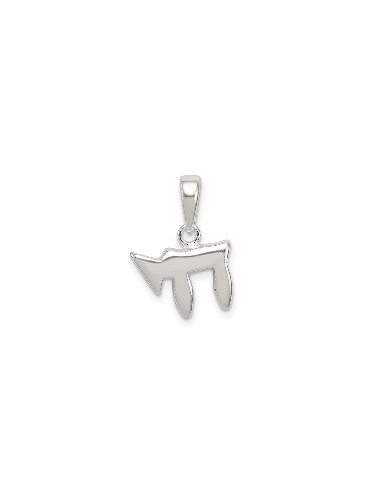 Classic Sterling Silver Chai Pendant | Jewelry | Judaica