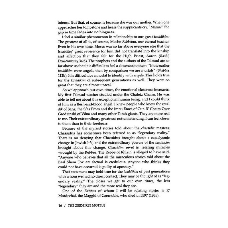 The Zeide Reb Motele - Hardcover | Books | Judaica