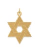 14k Yellow Gold Laser-Etched Star Of David Pendant | Jewelry | Judaica