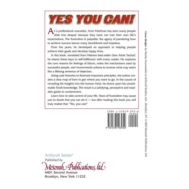 Yes You Can - Hardcover | Books | Judaica