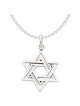 14k White Gold Diamond-Cut Star of David Pendant | Jewelry | Judaica