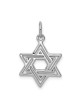 14k White Gold Diamond-Cut Star of David Pendant | Jewelry | Judaica