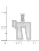 14k White Gold Square Chai Pendant | Jewelry | Judaica