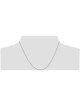 14k White Gold 18-Inch Cable Necklace Chain | Jewelry | Judaica