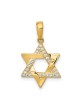 14k Yellow Gold CZ Woven Star of David Pendant | Jewelry | Judaica