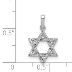 14k White Gold Diamond Star of David Pendant | Jewelry | Judaica