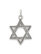 Sterling Silver Antiqued Dual-Textured Star of Dav | Jewelry | Judaica