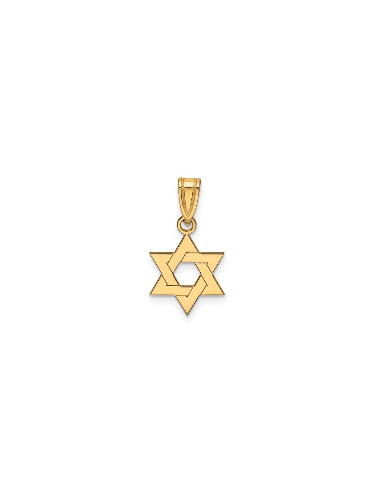 14k Yellow Gold Interlocking Star of David Pendant | Jewelry | Judaica