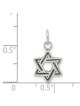 Sterling Silver Antiqued Star of David Pendant | Jewelry | Judaica