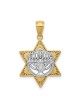 14k Two-Tone Gold Menorah Star of David Pendant | Jewelry | Judaica
