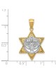 14k Two-Tone Gold Menorah Star of David Pendant | Jewelry | Judaica