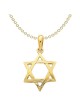 14k Yellow Gold Wood-Grain Textured Star of David  | Jewelry | Judaica