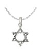 Sterling Silver Multi-textured Antiqued Star of Da | Jewelry | Judaica