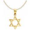 14k Polished Yellow Gold Star of David Pendant | Jewelry | Judaica