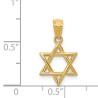 14k Polished Yellow Gold Star of David Pendant | Jewelry | Judaica