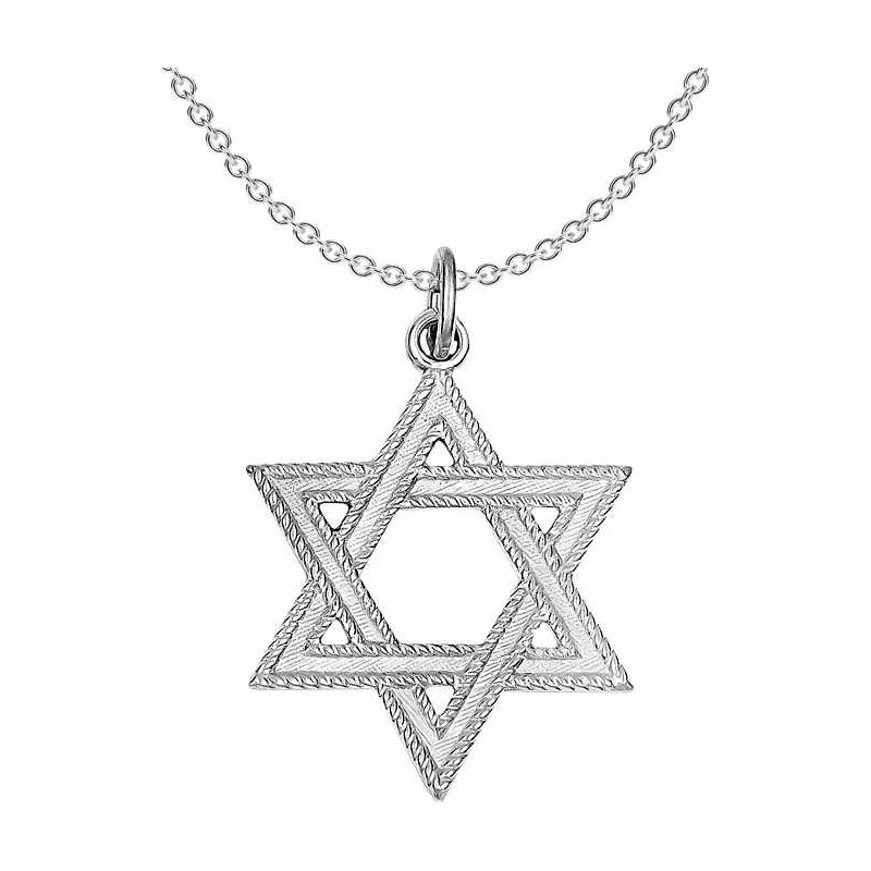 Deluxe Sterling Silver Star of David Pendant | Jewelry | Judaica