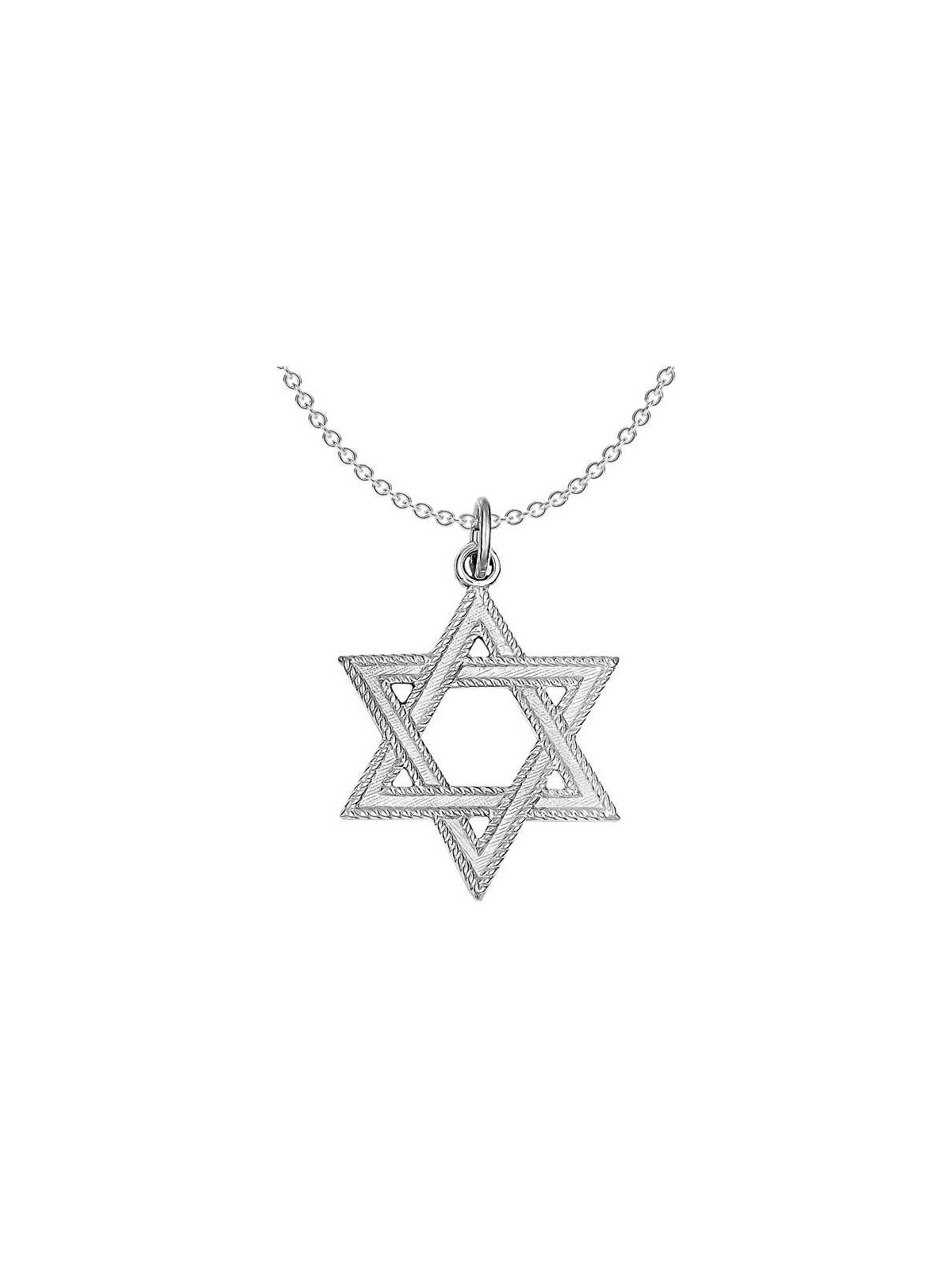 Deluxe Sterling Silver Star of David Pendant | Jewelry | Judaica