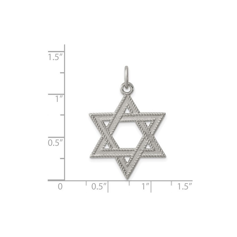 Deluxe Sterling Silver Star of David Pendant | Jewelry | Judaica