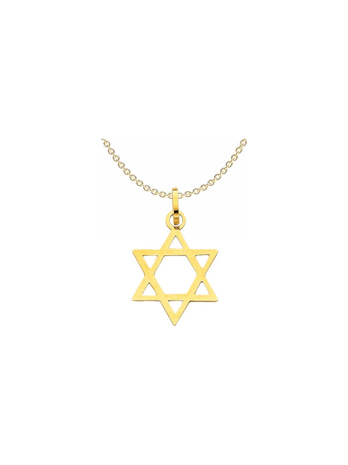 14k Matte Yellow Gold Star Of David Pendant | Jewelry | Judaica
