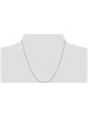 14k White Gold 20-Inch Cable Necklace Chain | Jewelry | Judaica