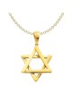 14k Yellow Gold Overlapping Star of David Pendant | Jewelry | Judaica
